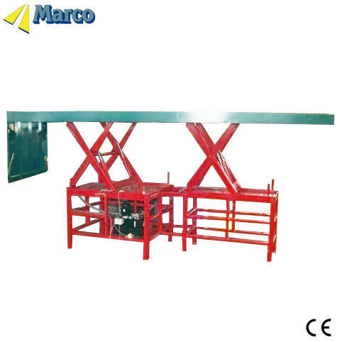 Hydraulisch aangedreven Marco Scharnier Lift Table met laden flap Gewichtsniveau Twin Marco